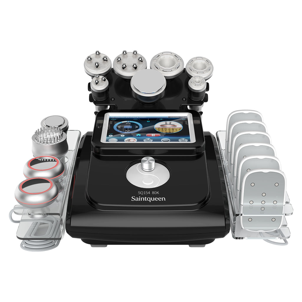 SQ154C Max – Appareil silhouette 11-en-1 noir, cavitation 80K, RF et laser