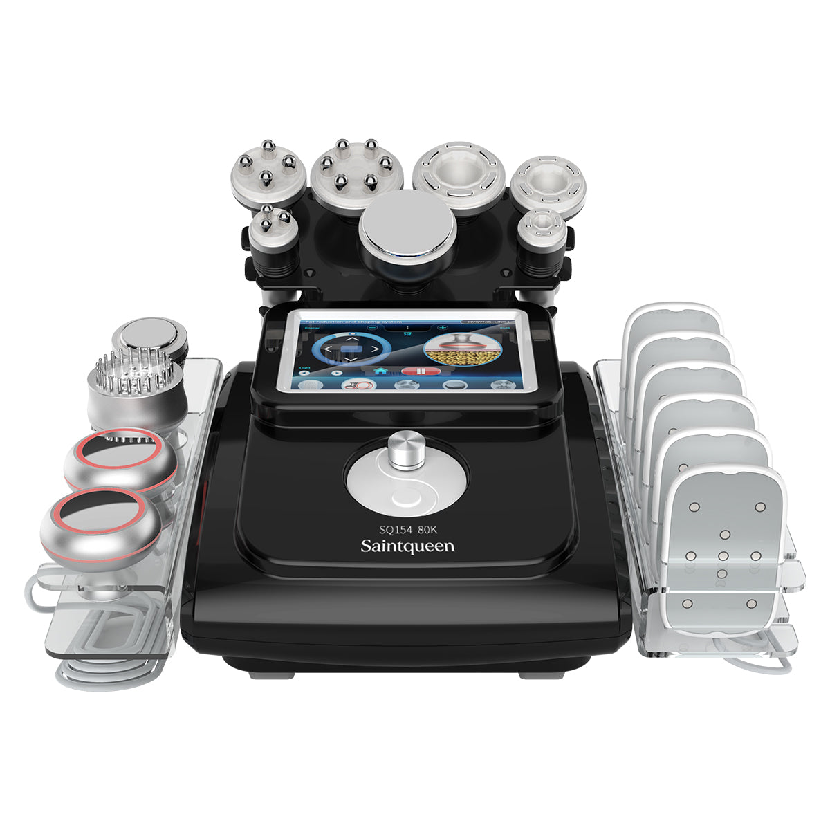 SQ154C Max – Appareil silhouette 11-en-1 noir, cavitation 80K, RF et laser
