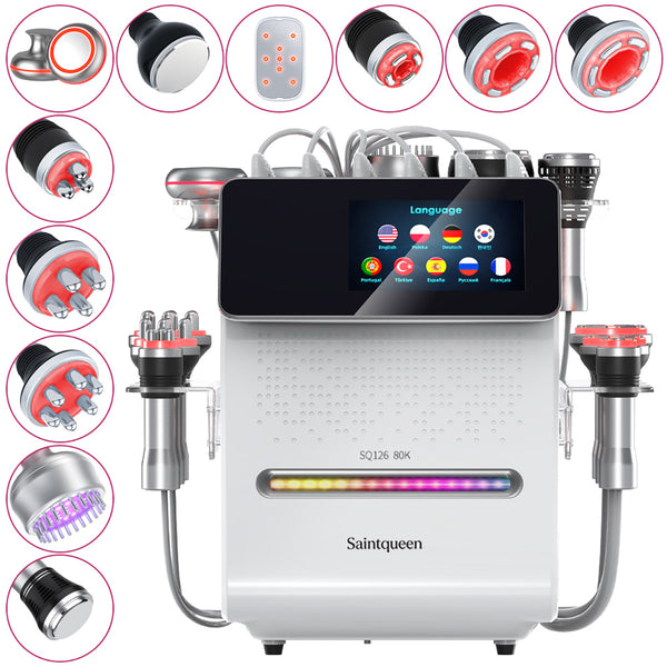 SQ126A Max – Appareil silhouette 11-en-1, cavitation 80K, RF et laser