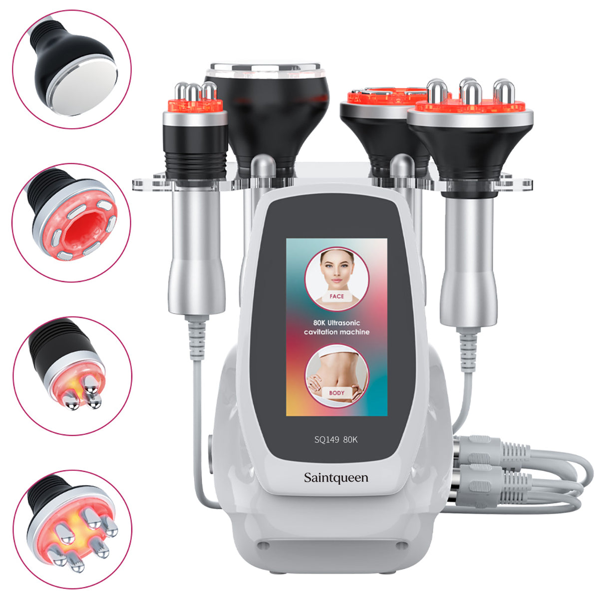 SQ149 Basic – Appareil silhouette 4-en-1, cavitation 80K, RF et massage sous vide