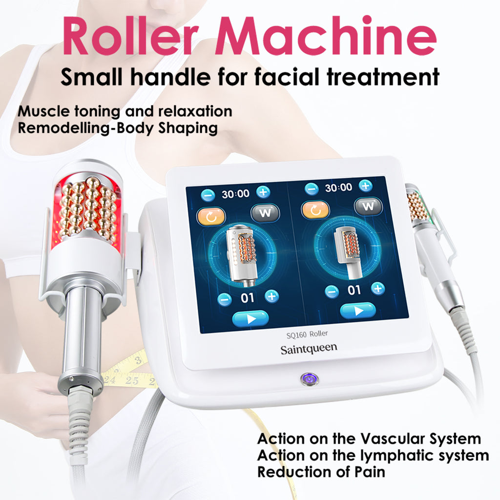 SQ160A – Appareil de massage roulant visage et corps à double poignée