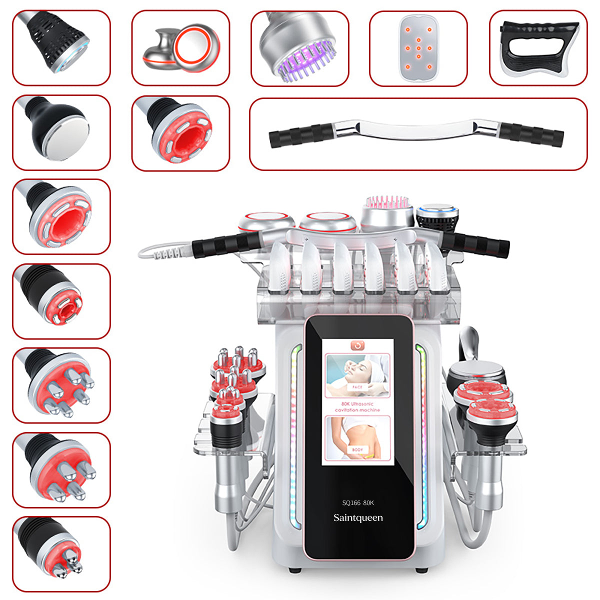 SQ166 Ultra – Station silhouette 13-en-1 avec plaque laser