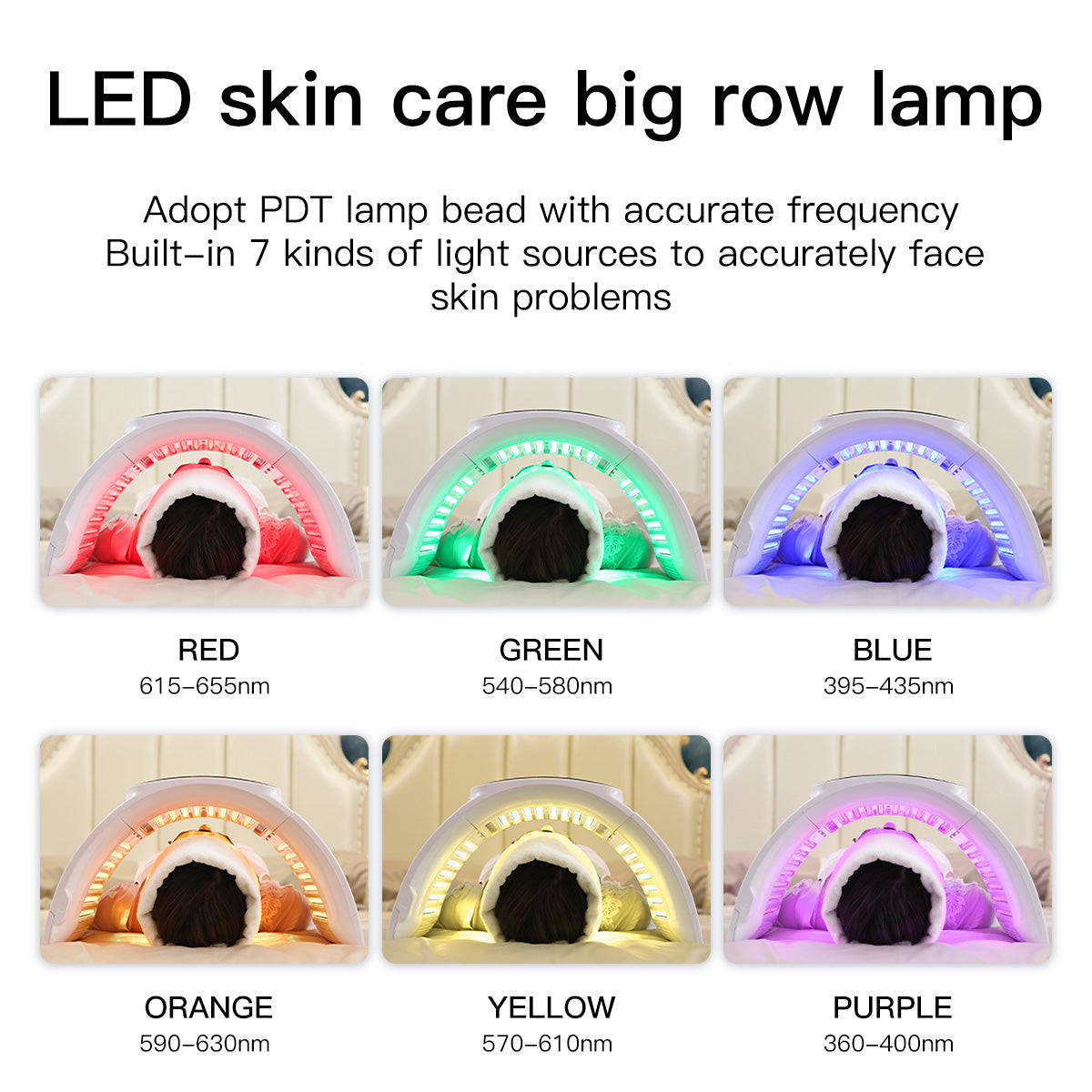 SQ2 – Panneau LED pliable visage et corps, 264 LED et 7 couleurs Image secondaire du produit