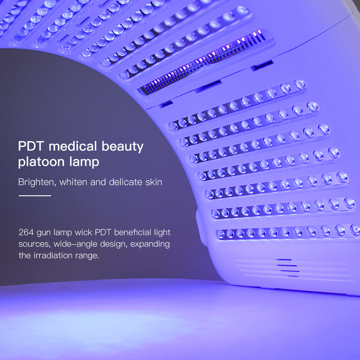 SQ2 – Panneau LED pliable visage et corps, 264 LED et 7 couleurs