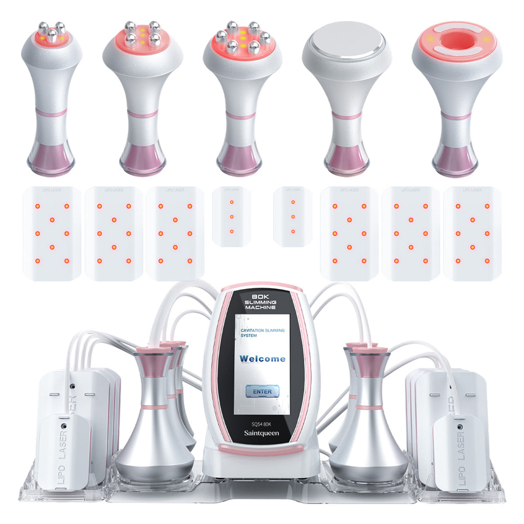SQ54 Pro 6-en-1 – Cavitation 80K, RF, massage sous vide et plaques laser