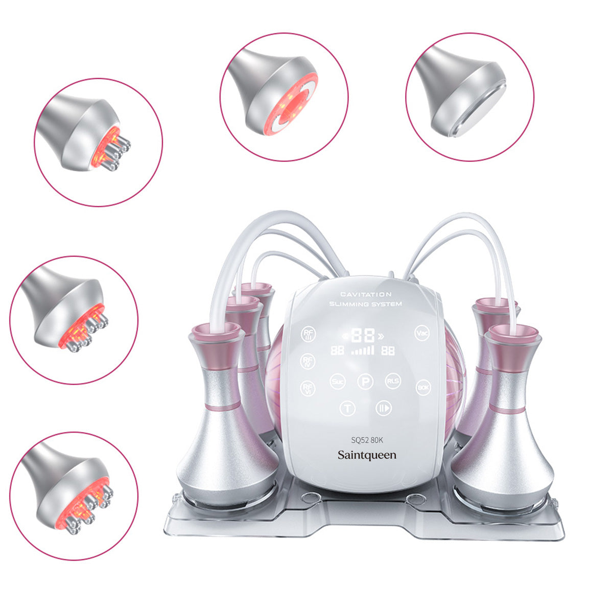 SQ52 Pro 5-en-1 – Cavitation 80K, trois RF et massage sous vide Image principale du produit