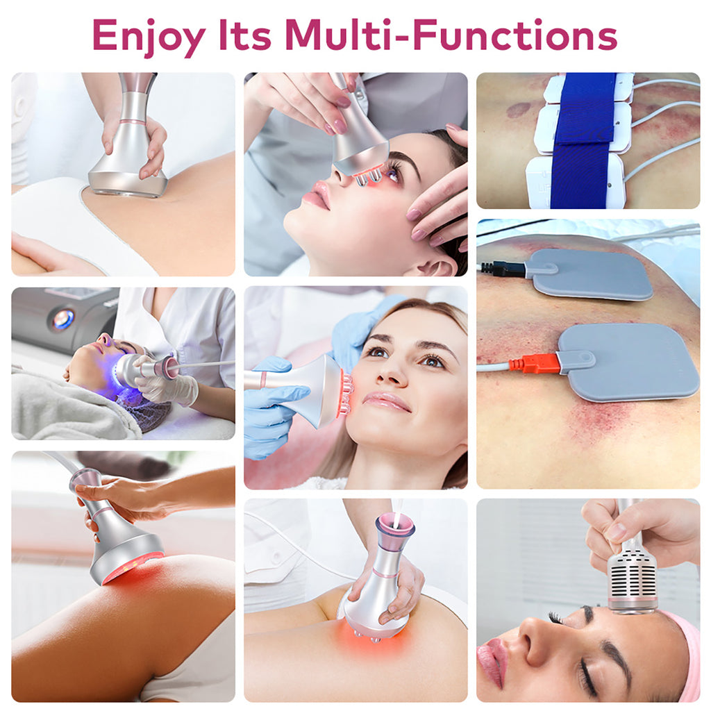 SQ85D Plus 9-in-1 80K Ultrasonic Cavitation & RF Machine with Laser Pads