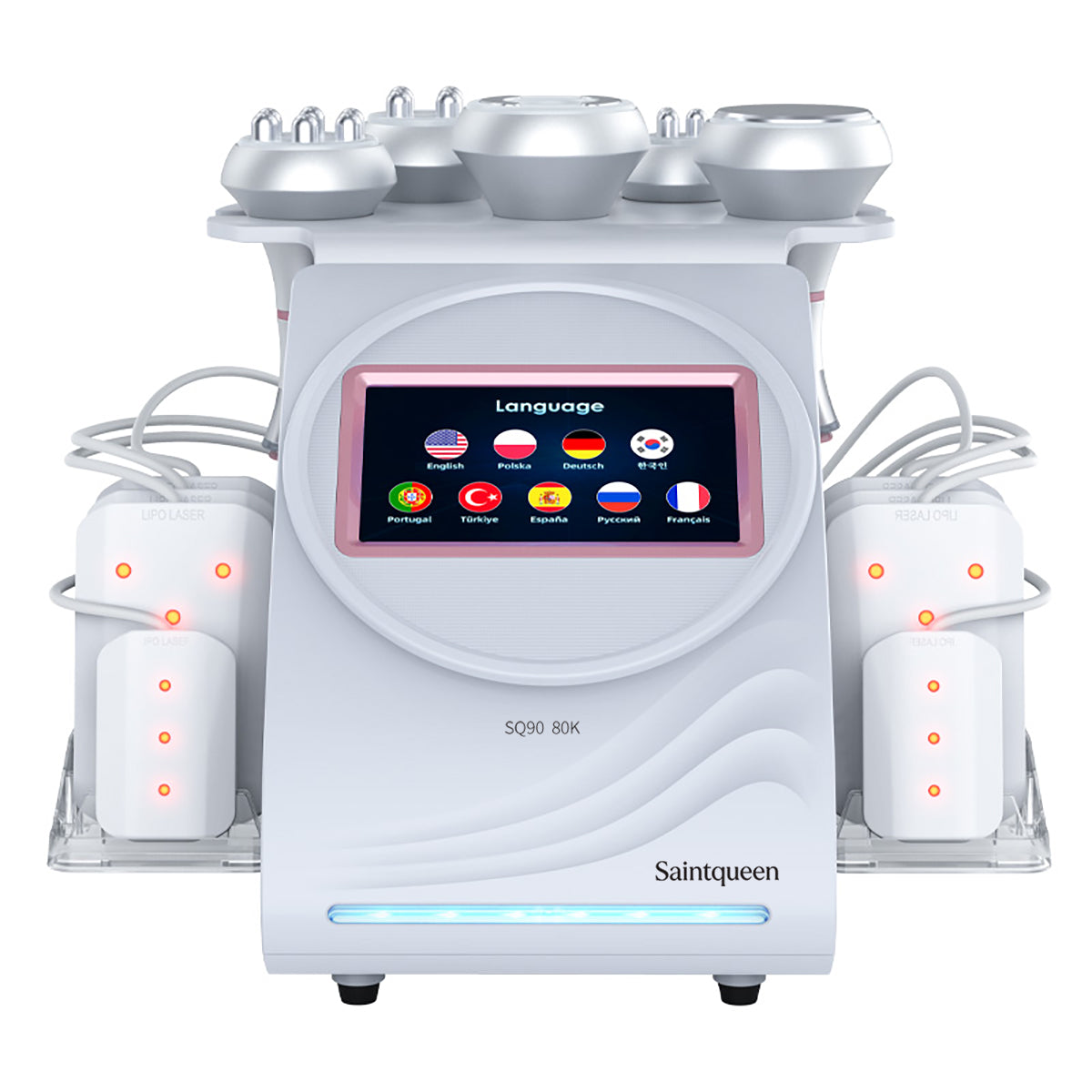 SQ90C Pro 6-in-1 80K Ultrasonic Cavitation & RF Machine with Laser Pads