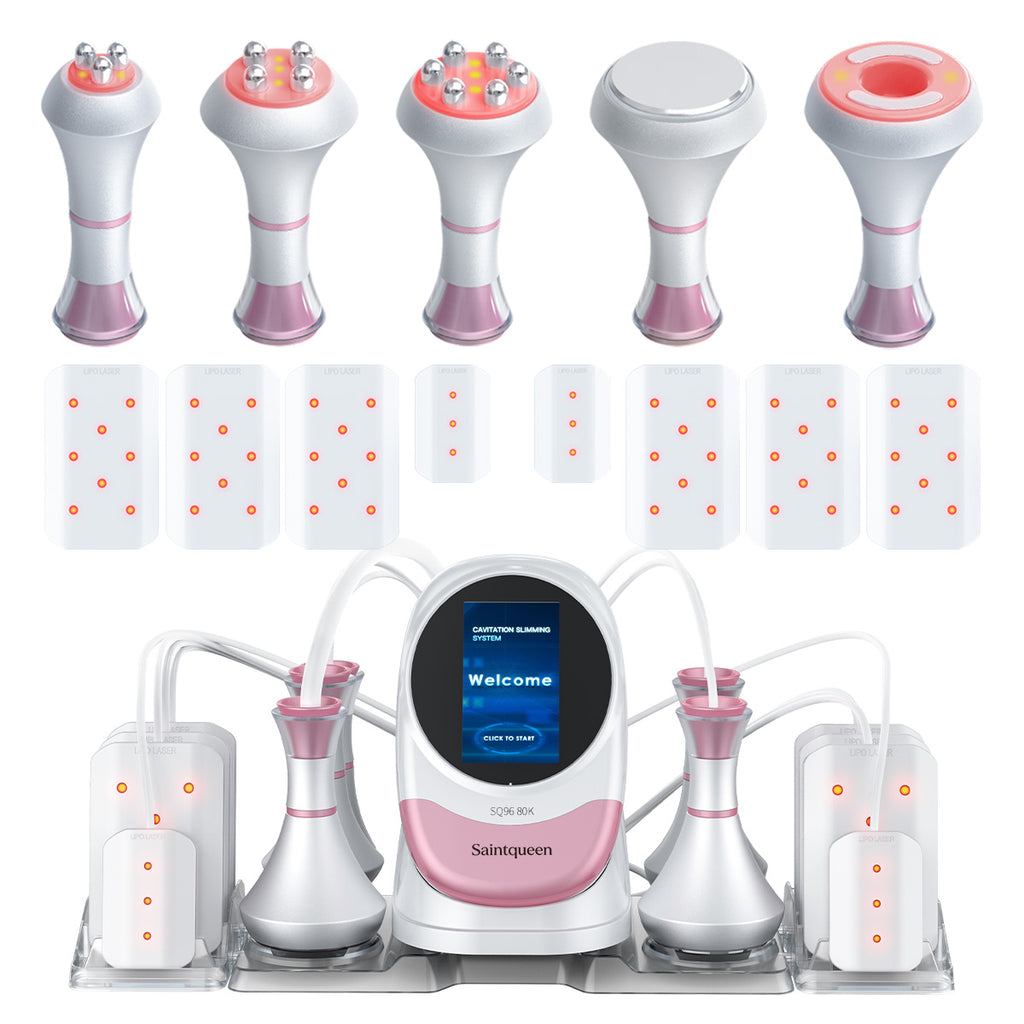 SQ96 Pro Appareil de cavitation 80K 6-en-1 avec plaques laser