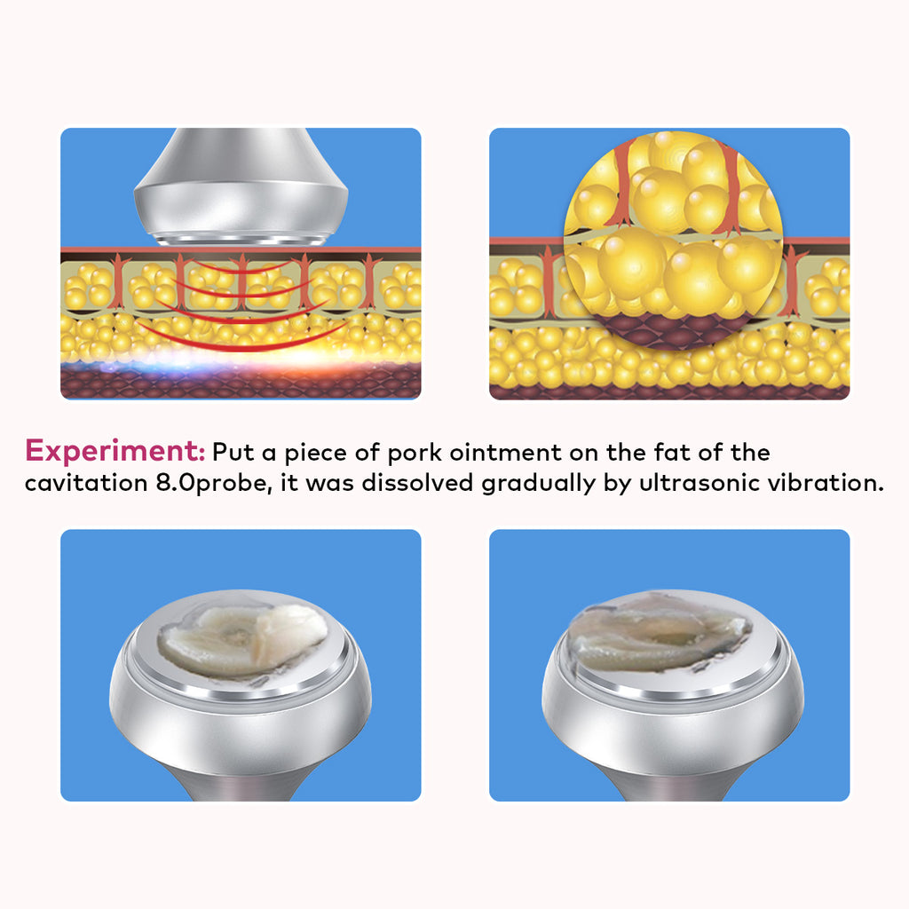 SQ96 Pro Appareil de cavitation 80K 6-en-1 avec plaques laser