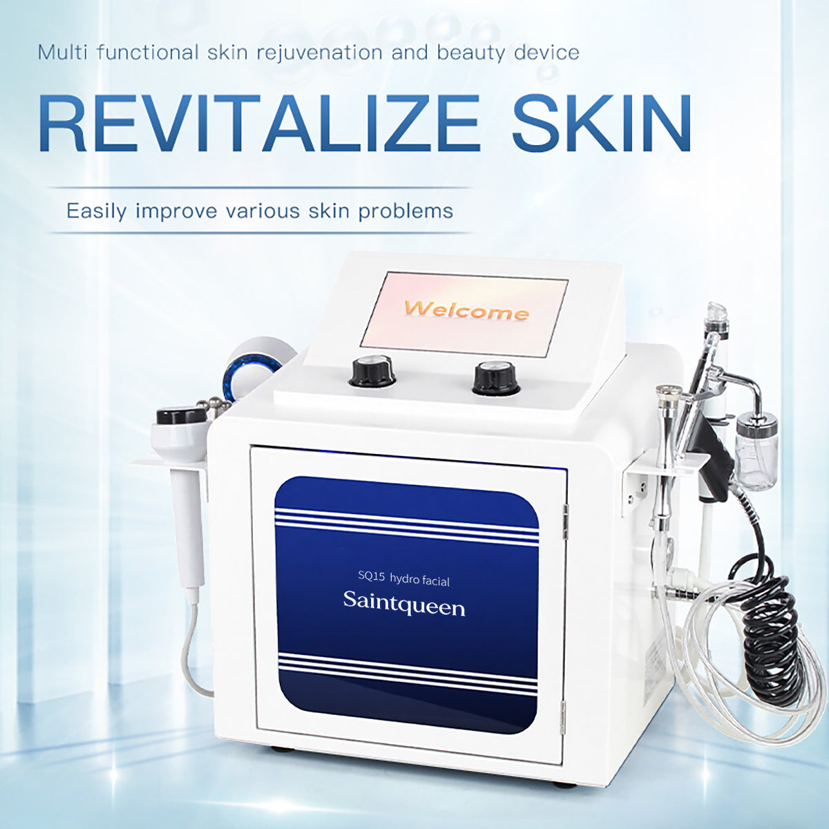 SQ15 Aqua Plus 7-in-1 Touchscreen Hydro Facial Machine Secondary image