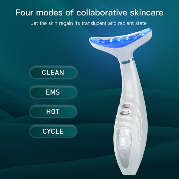 SQ106 EMS Neck & Face Beauty Device with LED Light