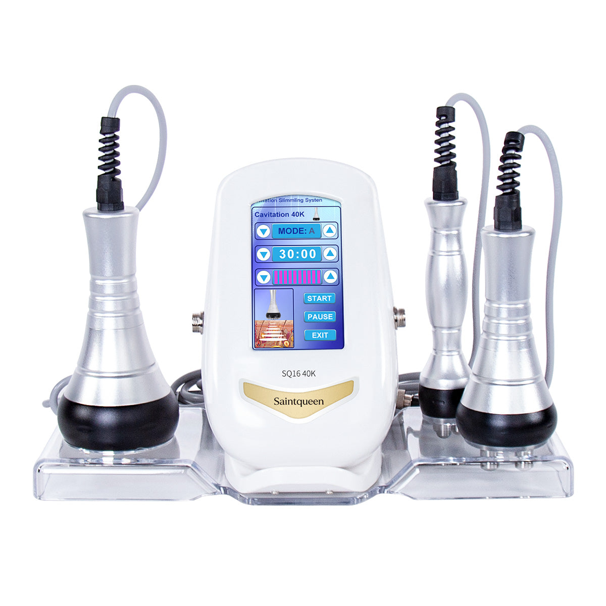 SQ16 3-in-1 40K cavitation and RF machine with three handpieces Image principale du produit